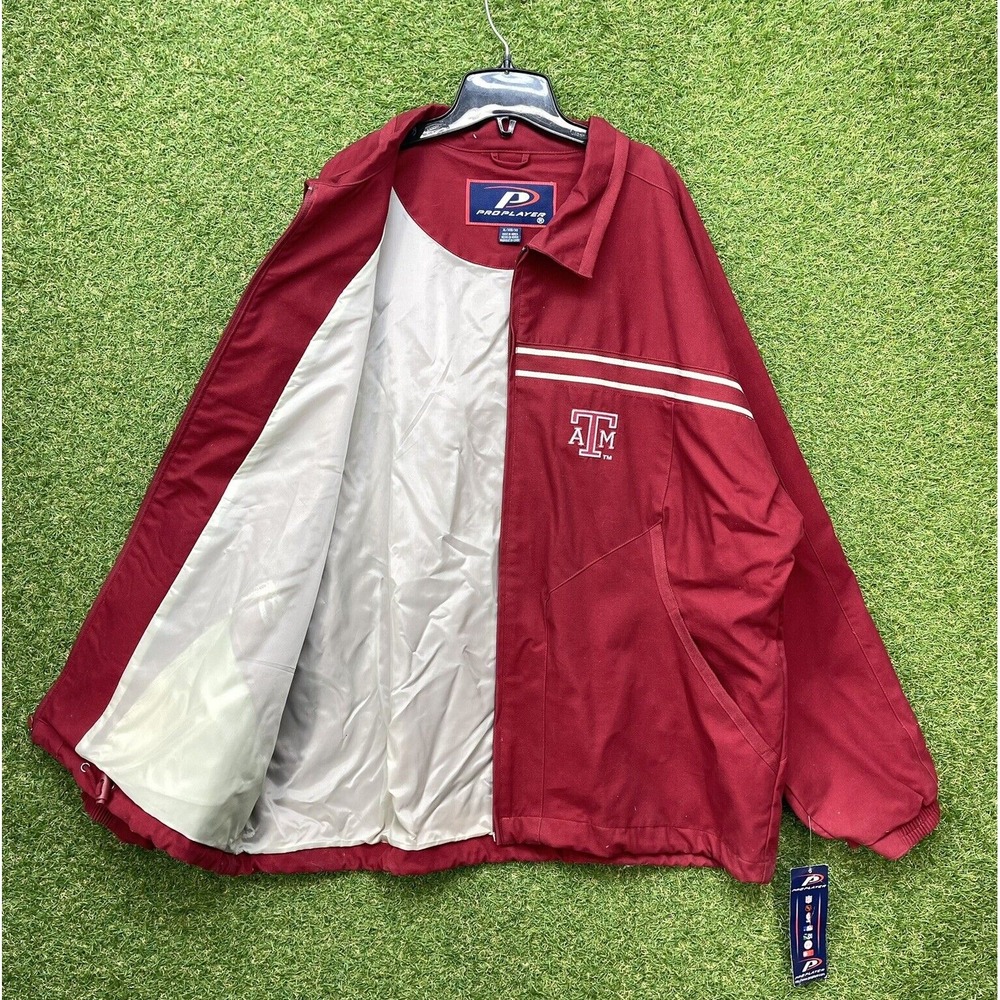Vintage Texas AM Aggies Puffer Jacket Mens Large Pro Player Full Zip Up 90s